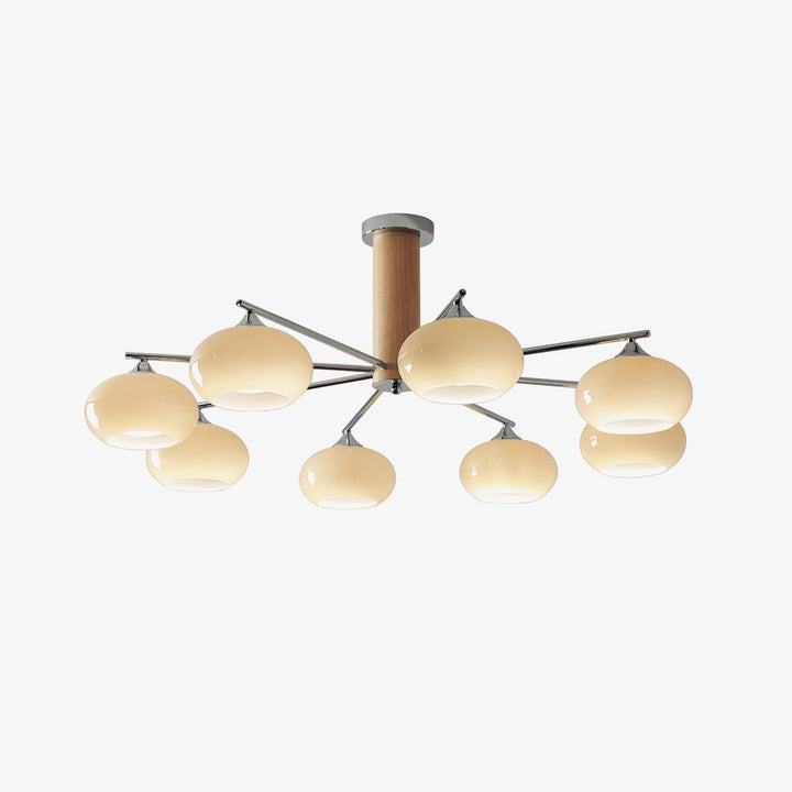 Elliptical Persimmon Chandelier - Vakkerlight