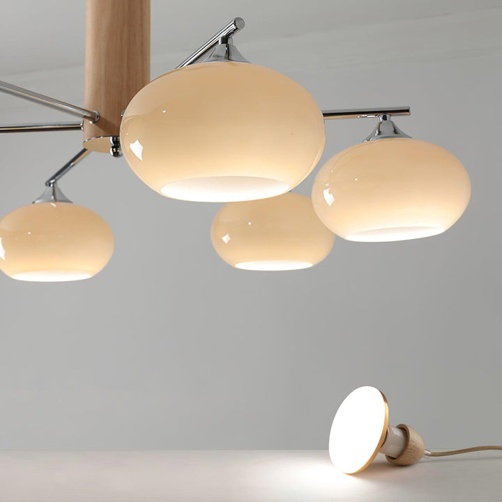 Elliptical Persimmon Chandelier - Vakkerlight