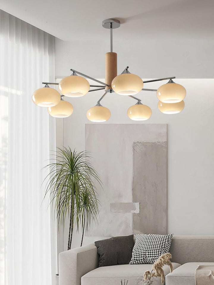 Elliptical Persimmon Chandelier - Vakkerlight