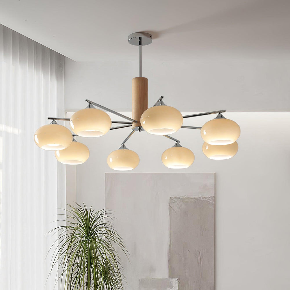 Elliptical Persimmon Chandelier - Vakkerlight