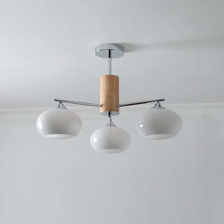 Elliptical Persimmon Chandelier - Vakkerlight