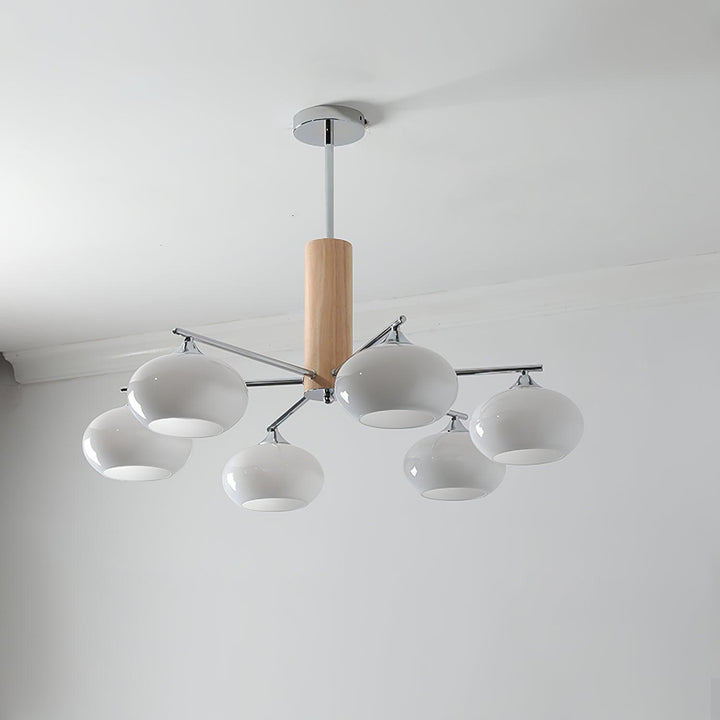 Elliptical Persimmon Chandelier - Vakkerlight