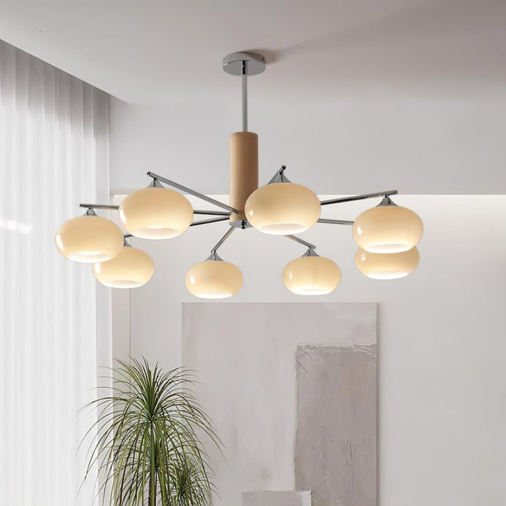 Elliptical Persimmon Chandelier - Vakkerlight