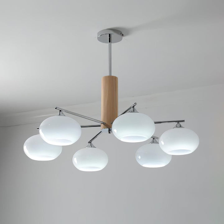 Elliptical Persimmon Chandelier - Vakkerlight