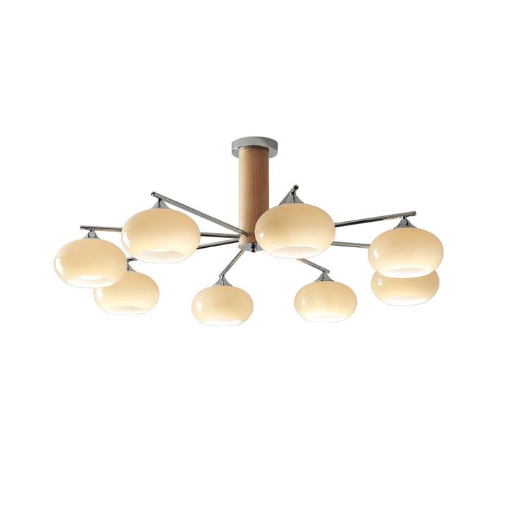 Elliptical Persimmon Chandelier - Vakkerlight