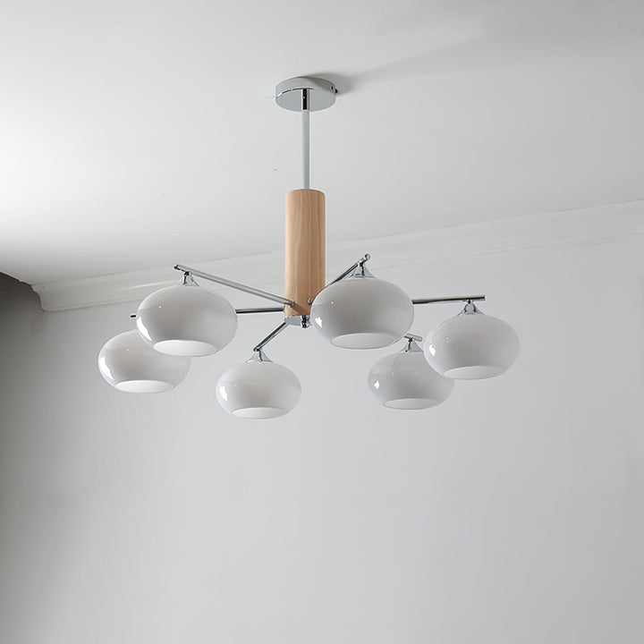 Elliptical Persimmon Chandelier - Vakkerlight