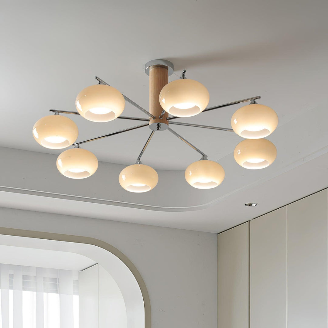 Elliptical Persimmon Chandelier - Vakkerlight