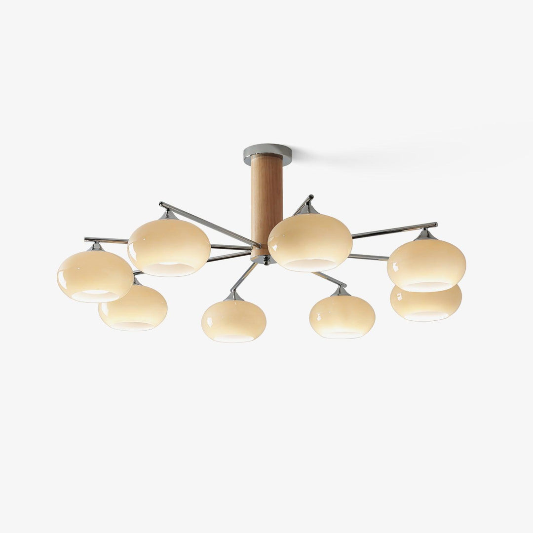 Elliptical Persimmon Chandelier - Vakkerlight