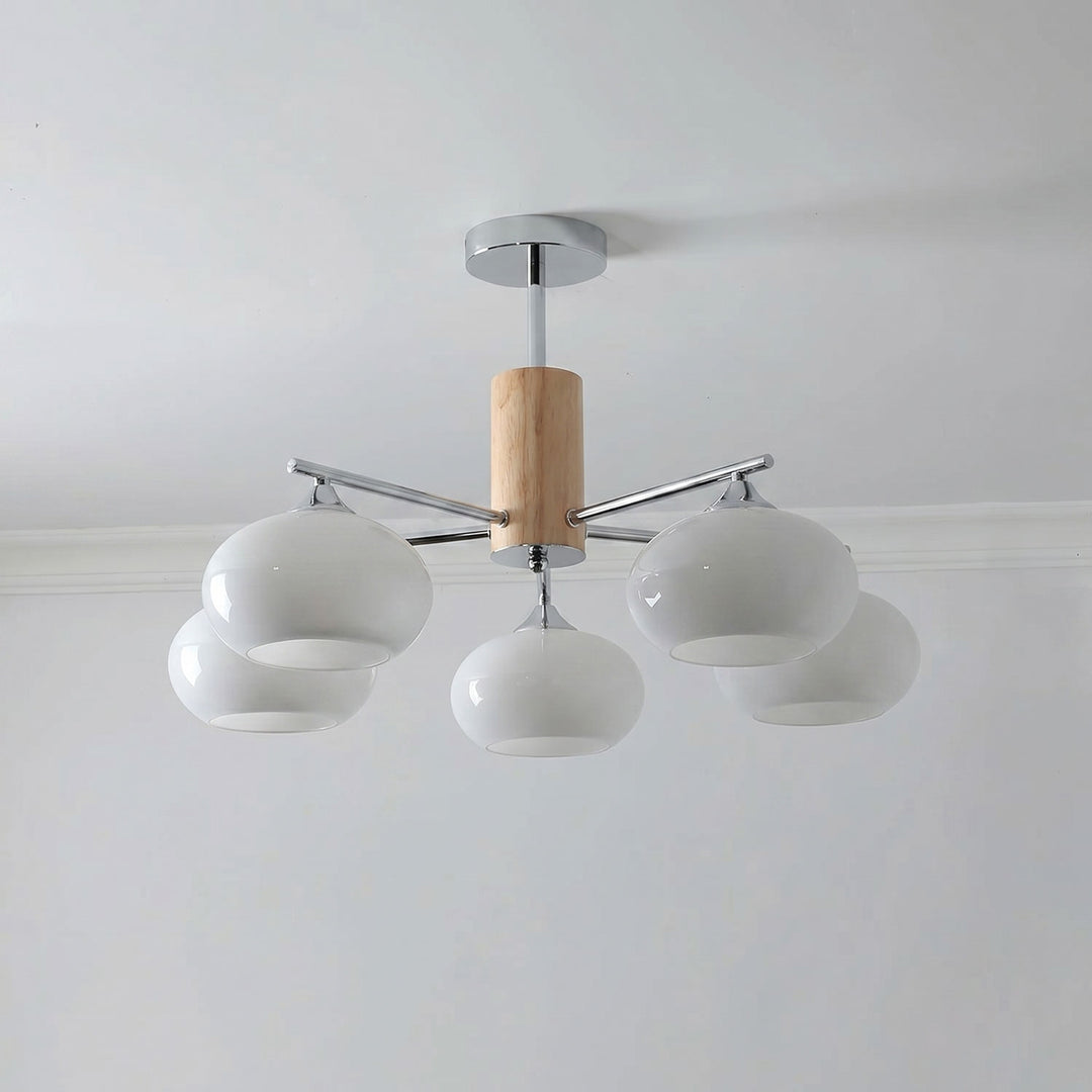 Elliptical Persimmon Chandelier - Vakkerlight