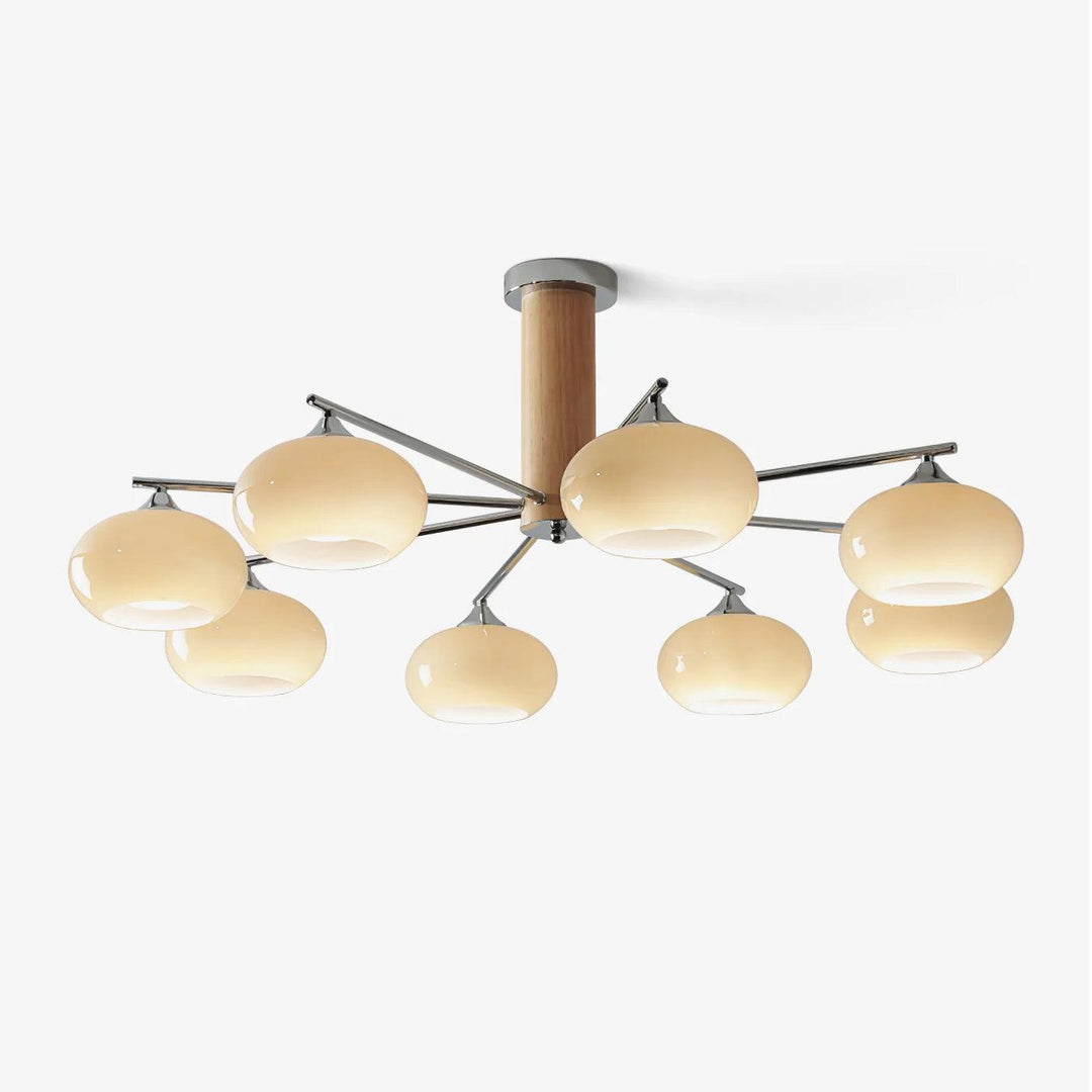 Elliptical Persimmon Chandelier - Vakkerlight