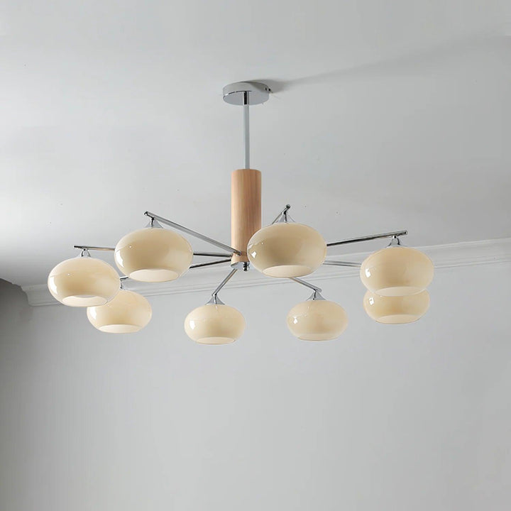 Elliptical Persimmon Chandelier - Vakkerlight