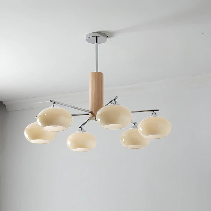 Elliptical Persimmon Chandelier - Vakkerlight