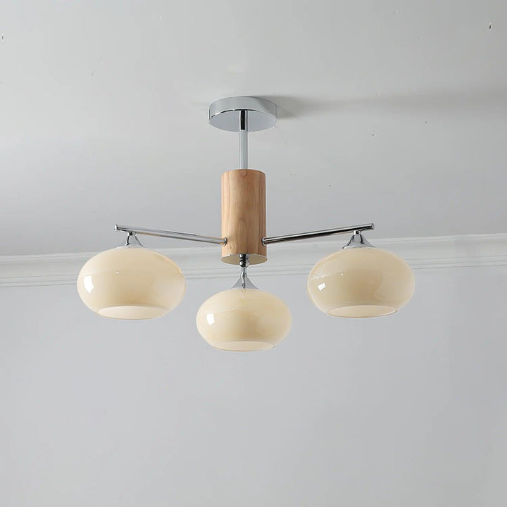 Elliptical Persimmon Chandelier - Vakkerlight