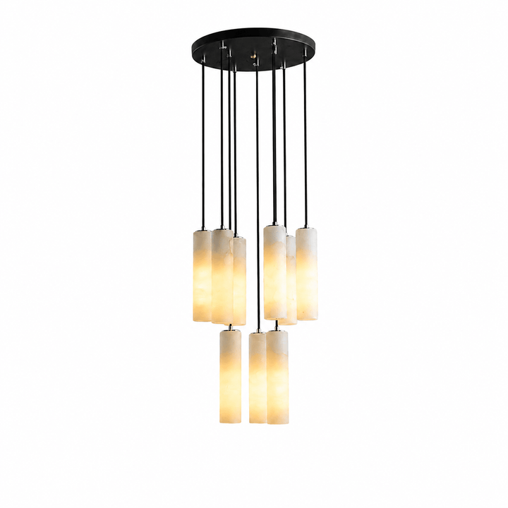 Elongated Alabaster Cluster Pendant Lamp - Vakkerlight