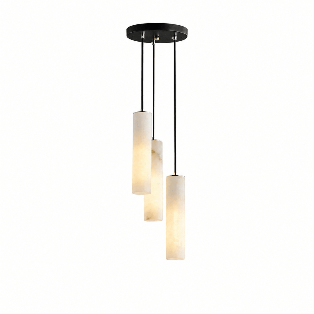 Elongated Alabaster Cluster Pendant Lamp - Vakkerlight