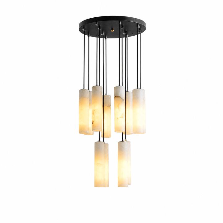 Elongated Alabaster Cluster Pendant Lamp - Vakkerlight