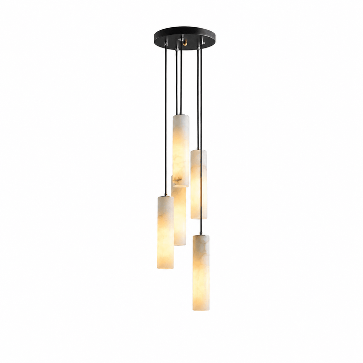 Elongated Alabaster Cluster Pendant Lamp - Vakkerlight