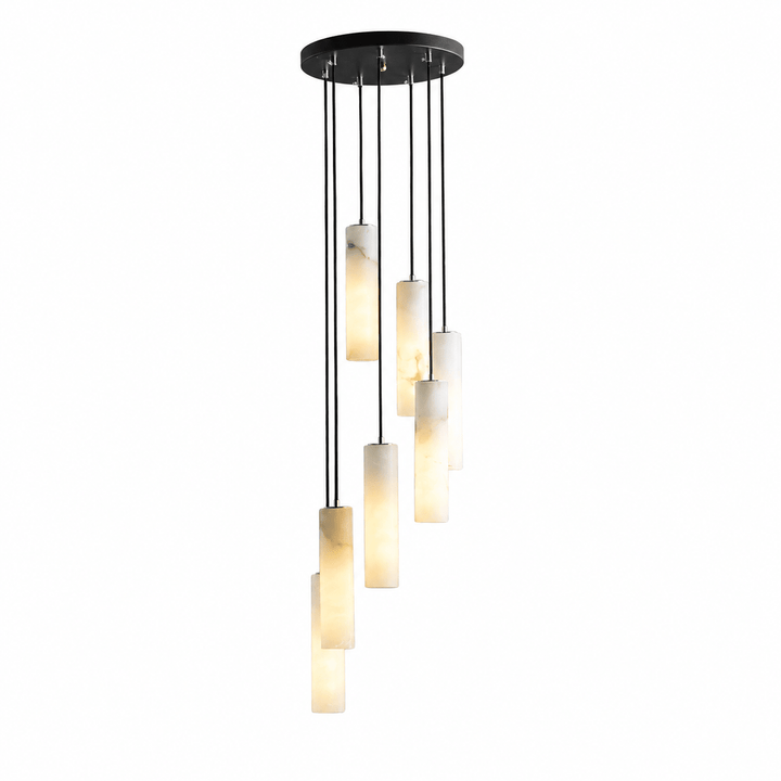 Elongated Alabaster Cluster Pendant Lamp - Vakkerlight