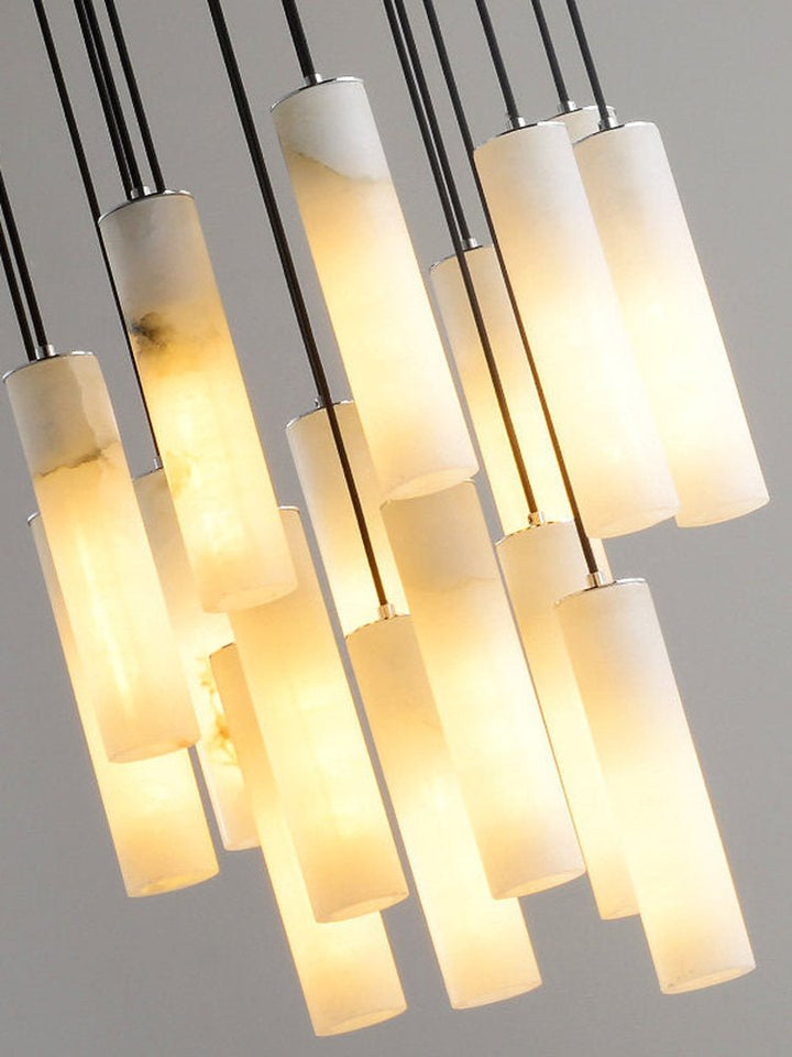 Elongated Alabaster Cluster Pendant Lamp - Vakkerlight