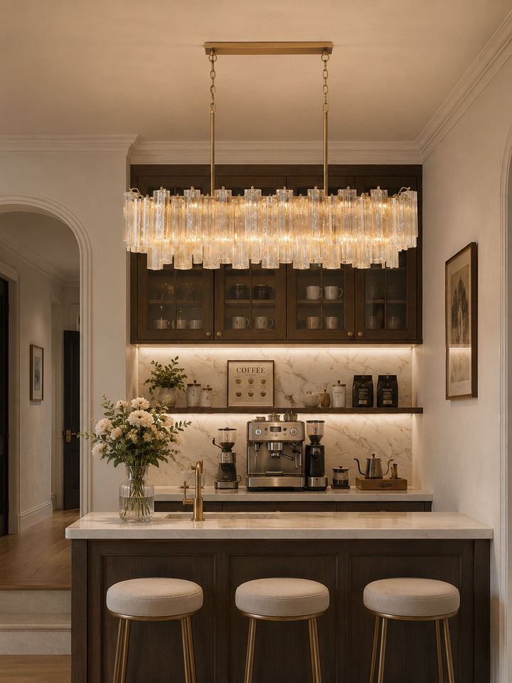 Eloria Glass Linear Chandelier