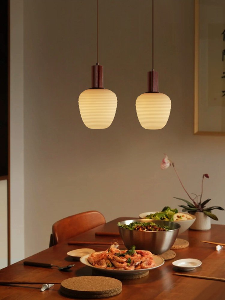 Elowen Fluted Opal Pendant Lamp - Vakkerlight