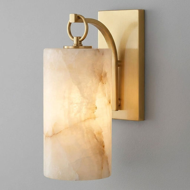 Elowen Alabaster Lantern Wall Sconce