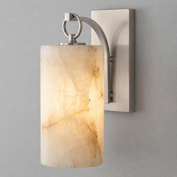 Elowen Alabaster Lantern Wall Sconce