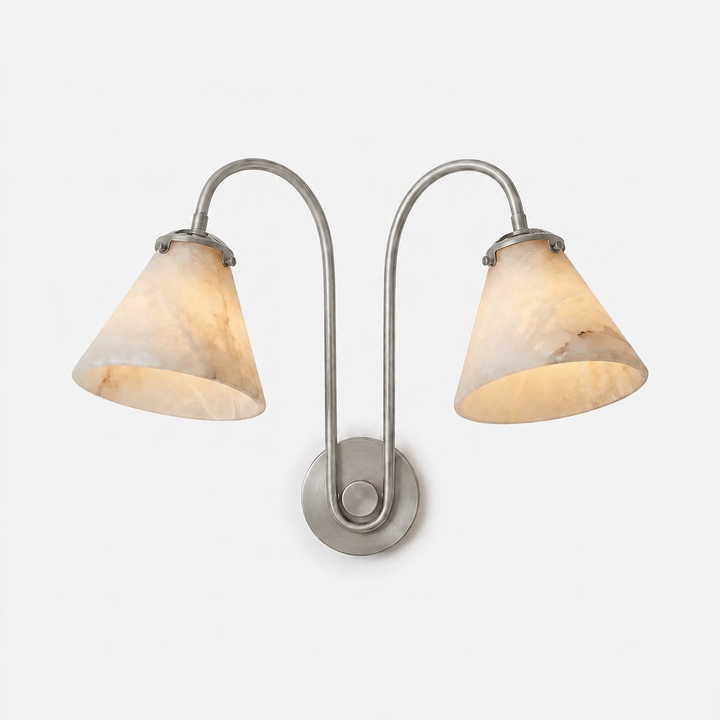 Elowen Alabaster Twin Wall Sconce