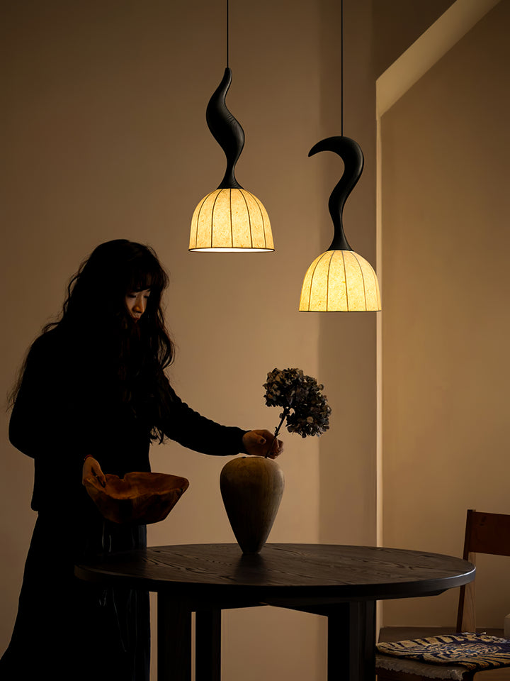 Elowen Twisted Wood Pendant Light - Vakkerlight