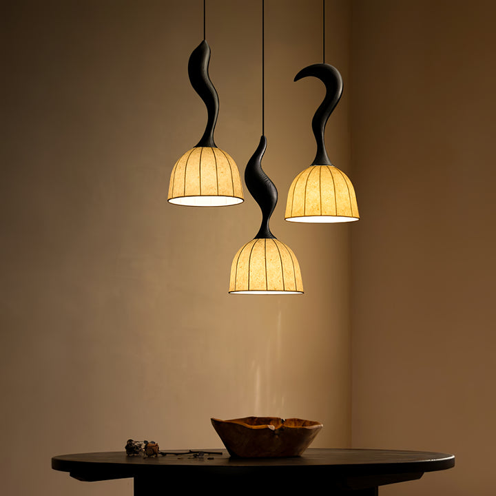 Elowen Twisted Wood Pendant Light - Vakkerlight