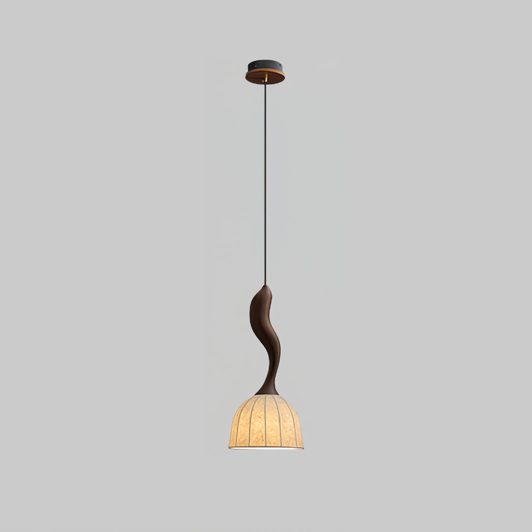 Elowen Twisted Wood Pendant Light - Vakkerlight
