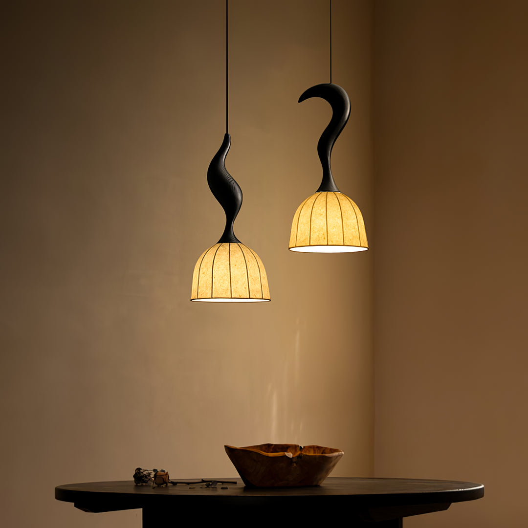 Elowen Twisted Wood Pendant Light - Vakkerlight