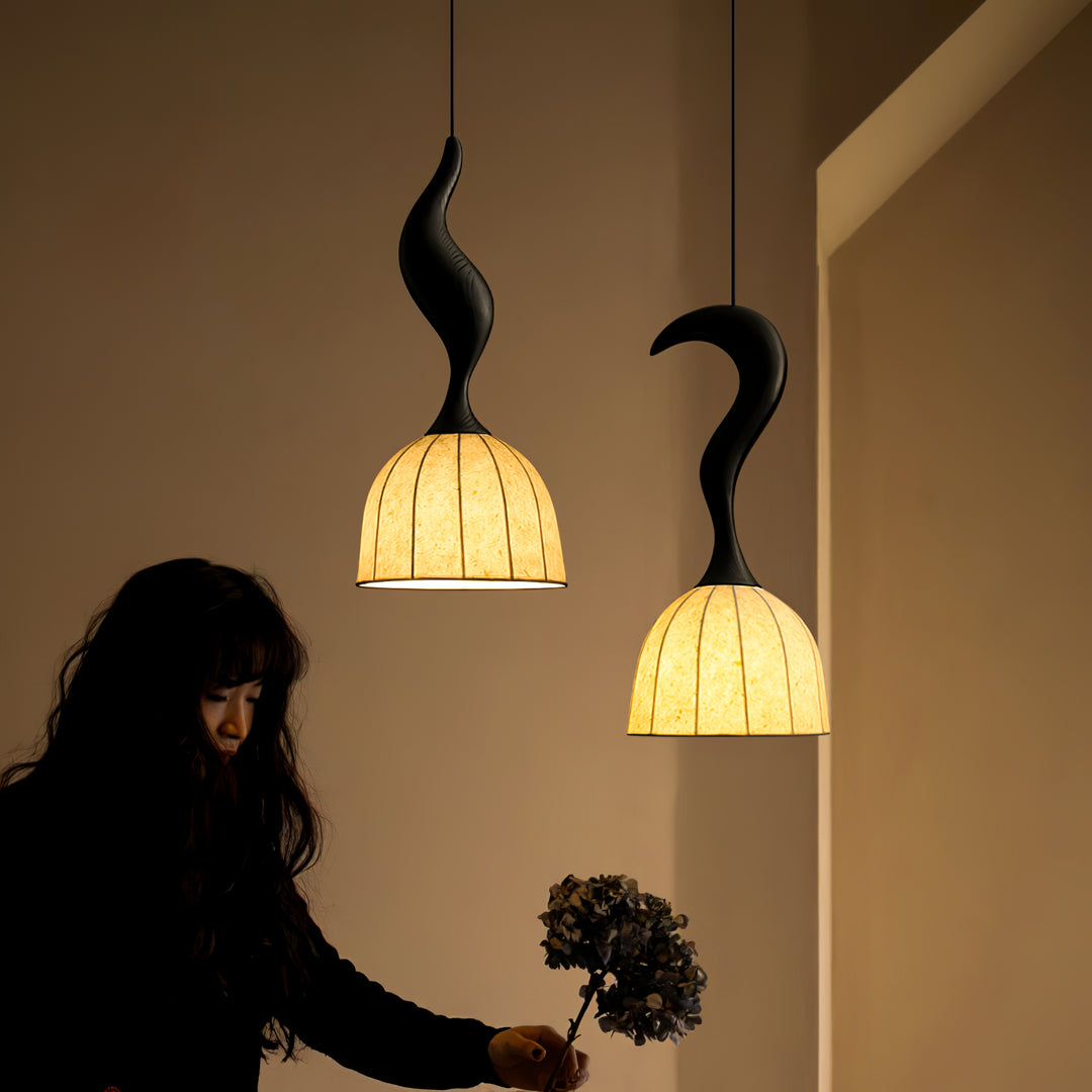 Elowen Twisted Wood Pendant Light - Vakkerlight