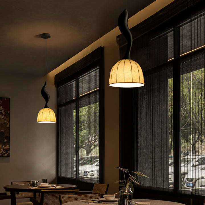 Elowen Twisted Wood Pendant Light - Vakkerlight