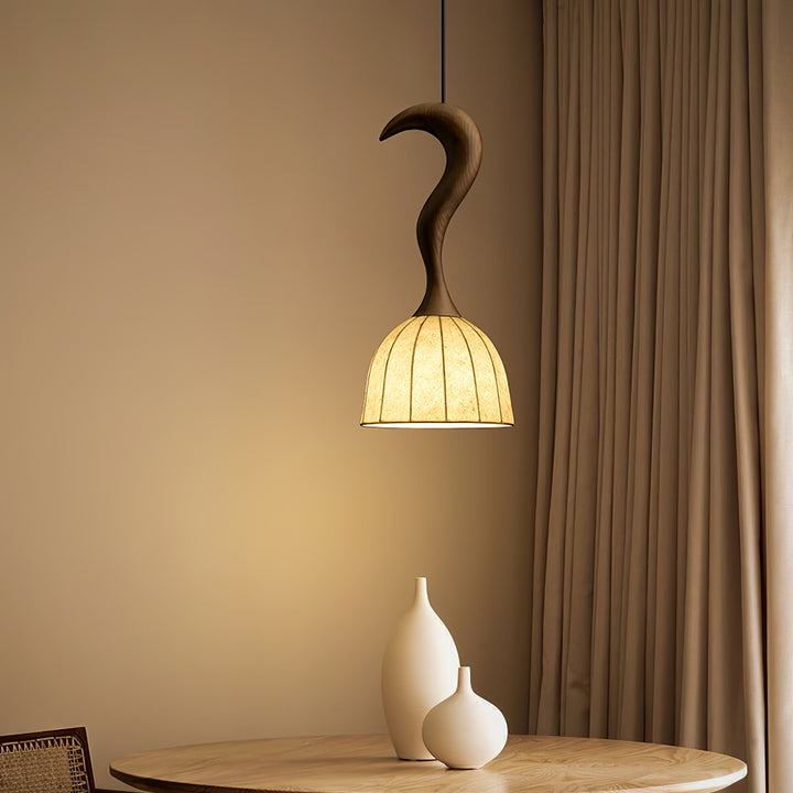 Elowen Twisted Wood Pendant Light - Vakkerlight