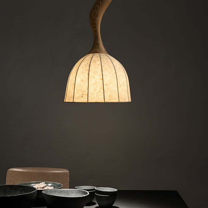 Elowen Twisted Wood Pendant Light - Vakkerlight