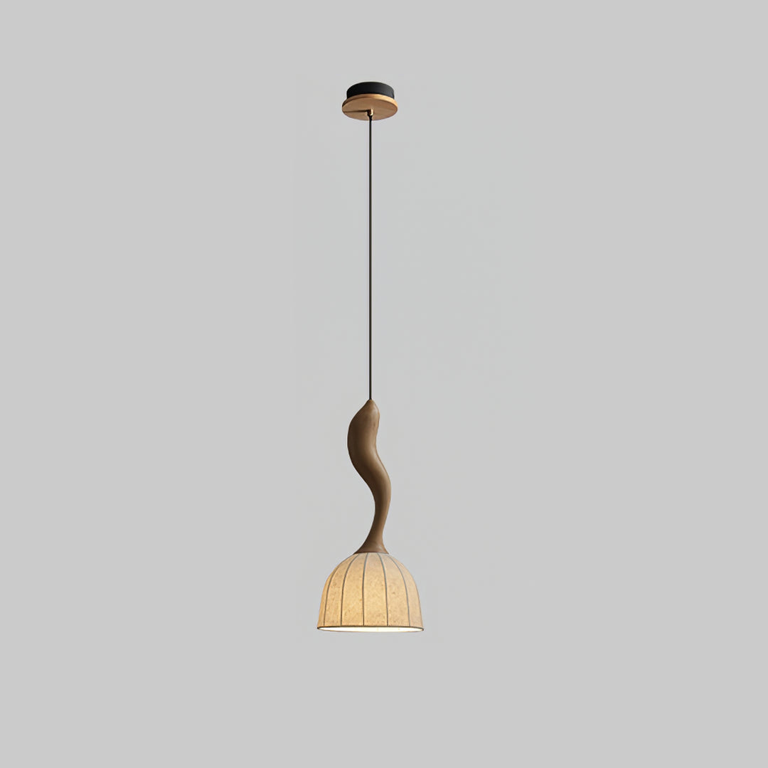 Elowen Twisted Wood Pendant Light - Vakkerlight