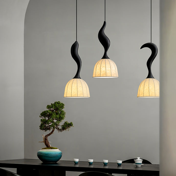 Elowen Twisted Wood Pendant Light - Vakkerlight