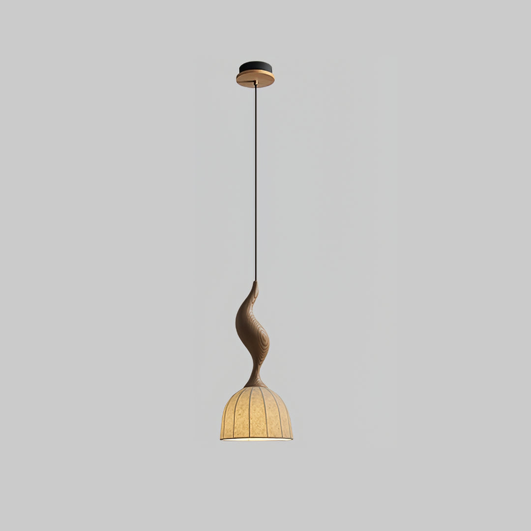 Elowen Twisted Wood Pendant Light - Vakkerlight