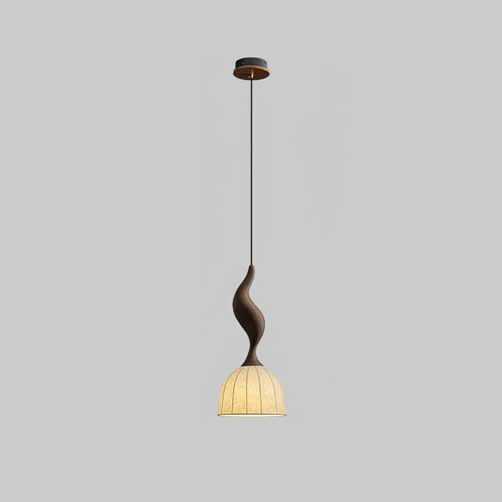 Elowen Twisted Wood Pendant Light - Vakkerlight