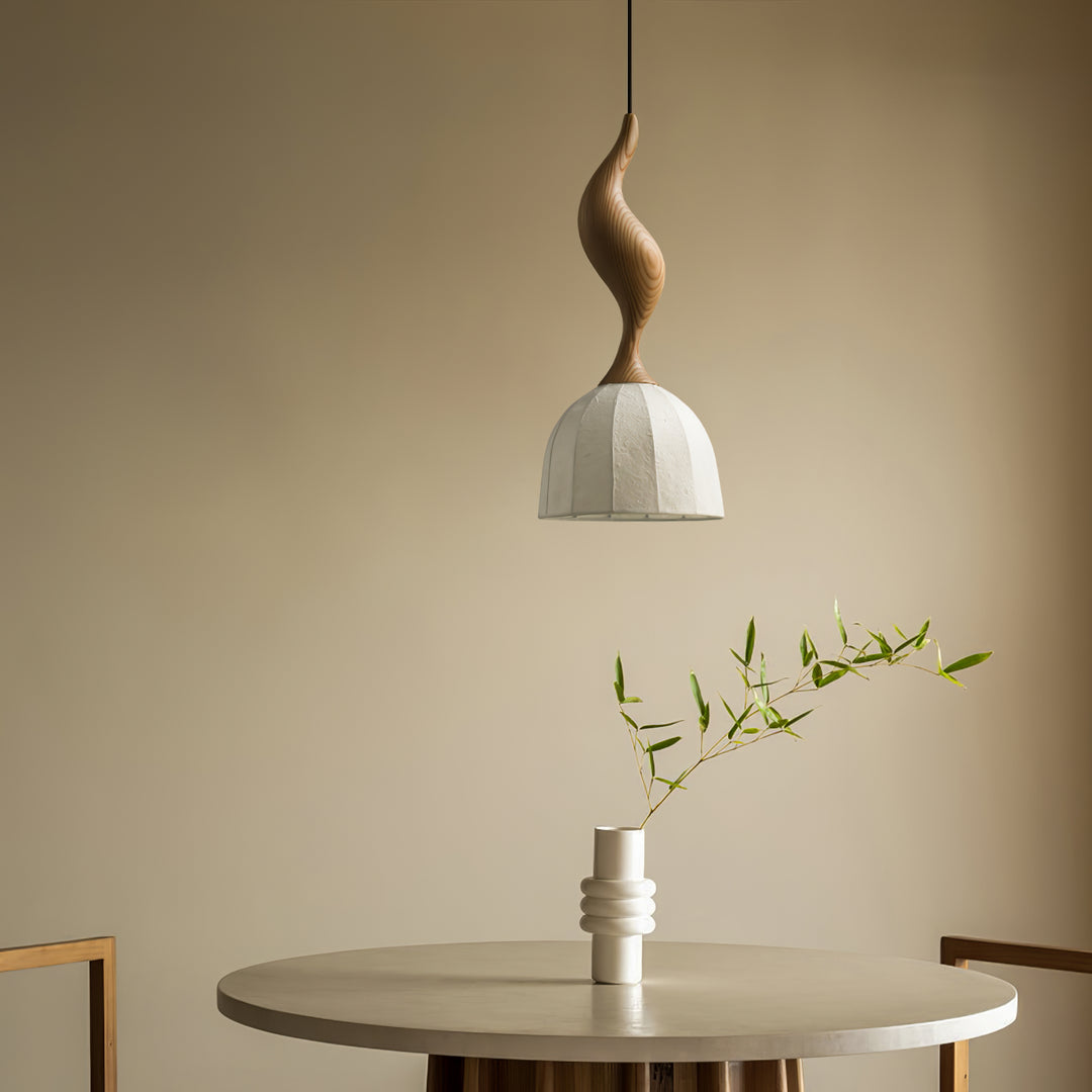 Elowen Twisted Wood Pendant Light - Vakkerlight