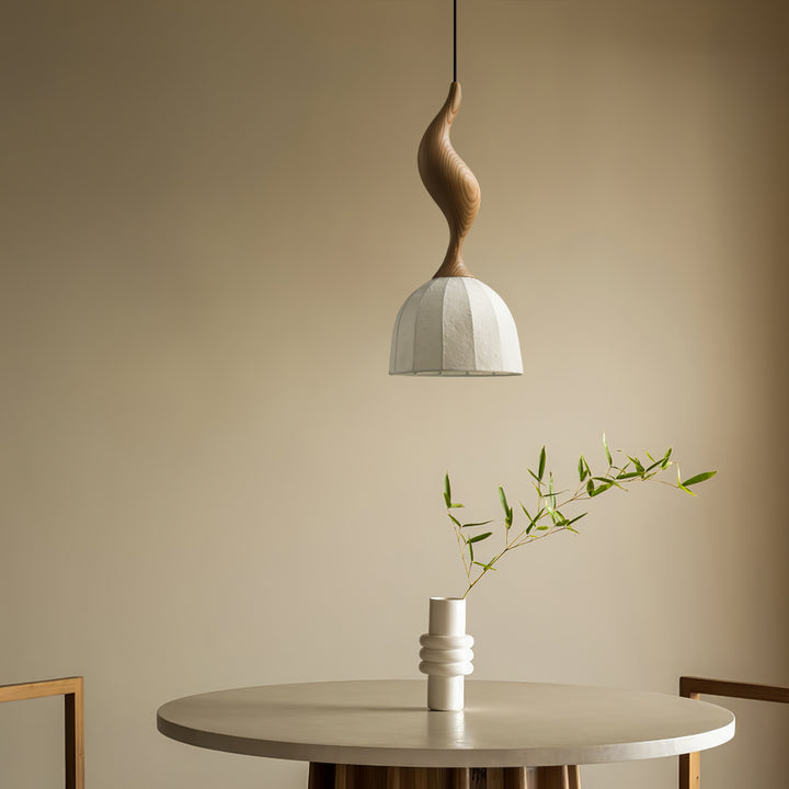 Elowen Twisted Wood Pendant Light - Vakkerlight
