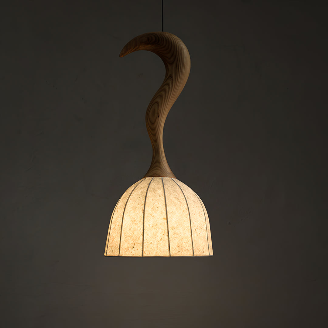 Elowen Twisted Wood Pendant Light - Vakkerlight