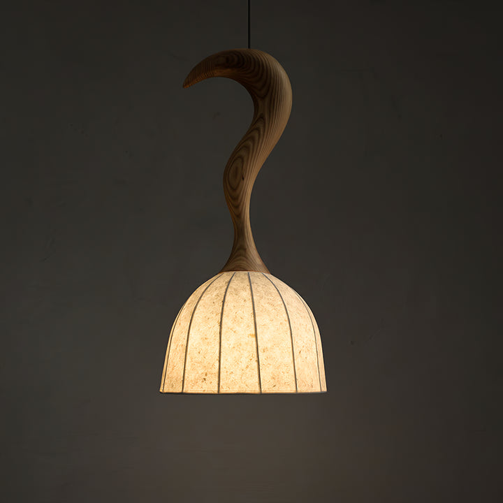Elowen Twisted Wood Pendant Light - Vakkerlight
