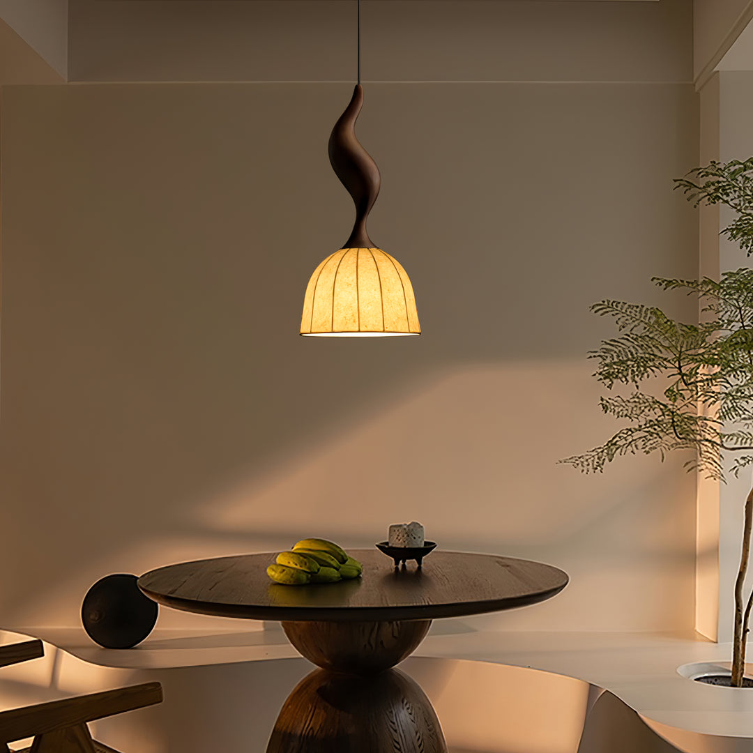 Elowen Twisted Wood Pendant Light - Vakkerlight
