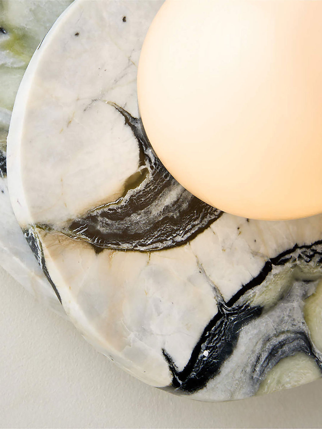 Elyra Layered Stone Globe Wall Sconce