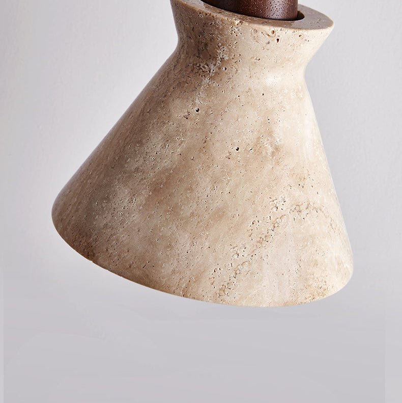 Ember Travertine Cone Pendant Lamp - Vakkerlight