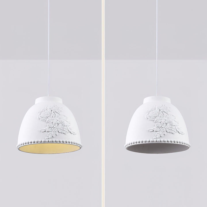 Embossed Flora Pendant Lamp - Vakkerlight