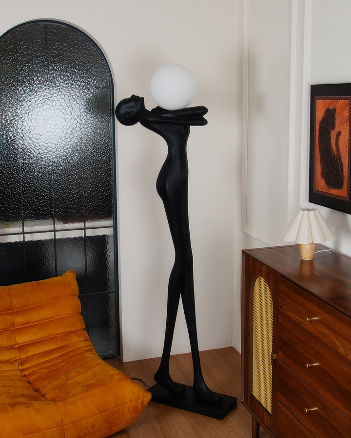 Embrace Ball Sculpture Floor Lamp