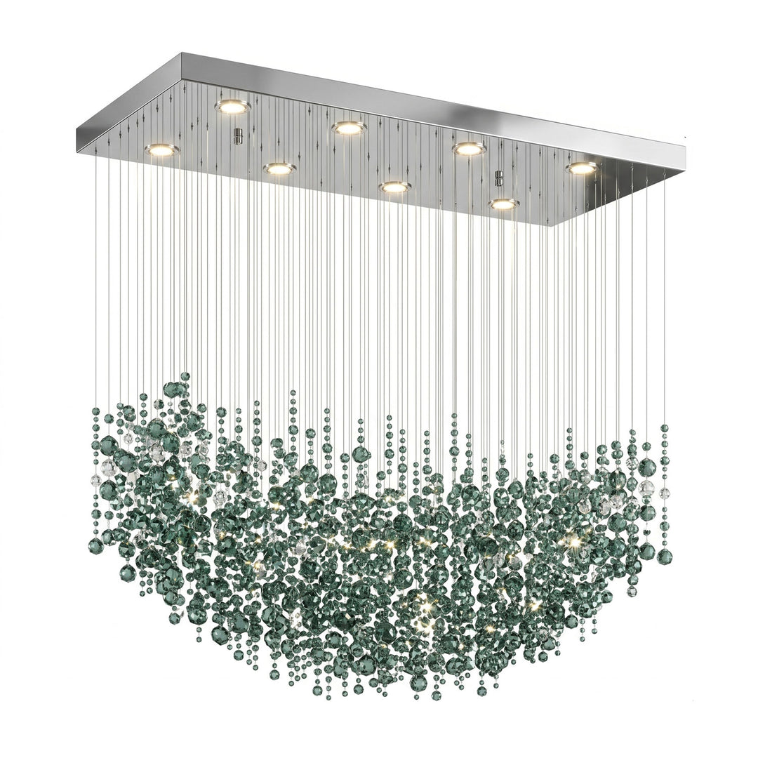 Emerald Rainfall Crystal Customize Chandelier - Vakkerlight